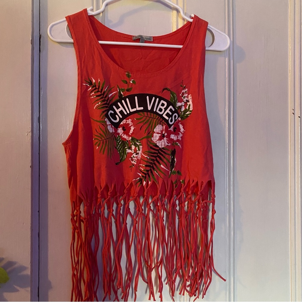 'Chill Vibes' Frilly Tank